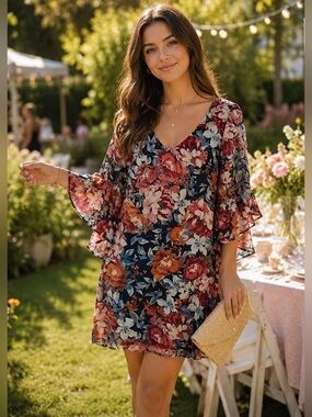 Leslie Fay floral dress